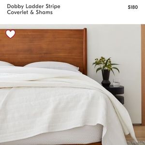 West Elm Dobby Ladder Coverlet